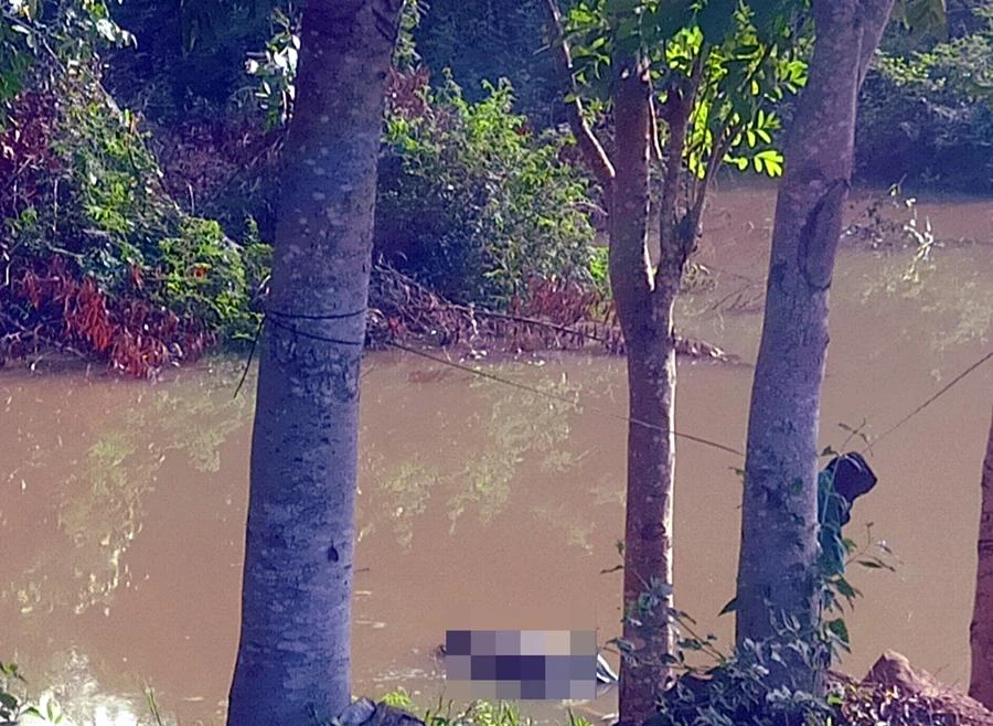 Hiện trường nơi phát hiện thi thể. Ảnh: BB