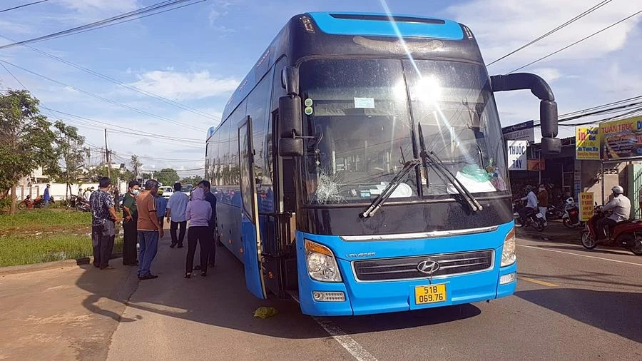 Vụ tai nạn tại TP Phan Thiết. Ảnh: NL