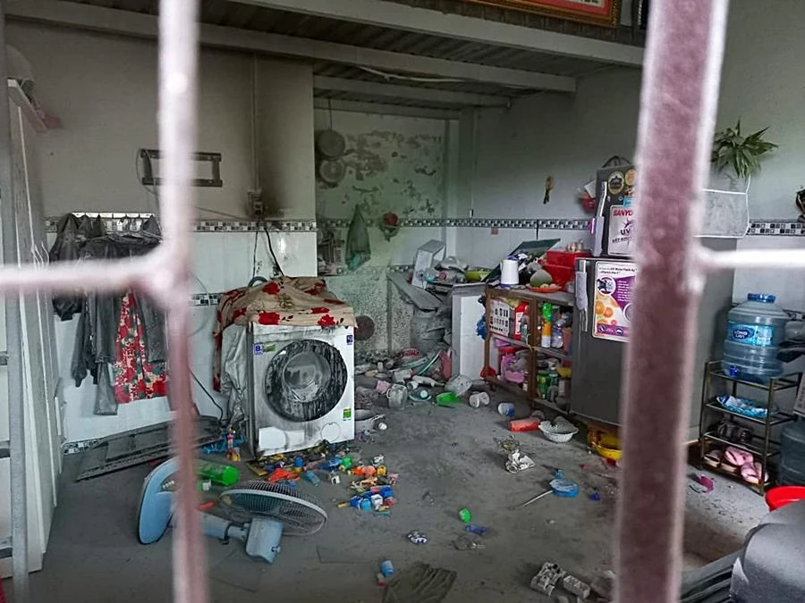 Hiện trường vụ nổ. Ảnh: AK