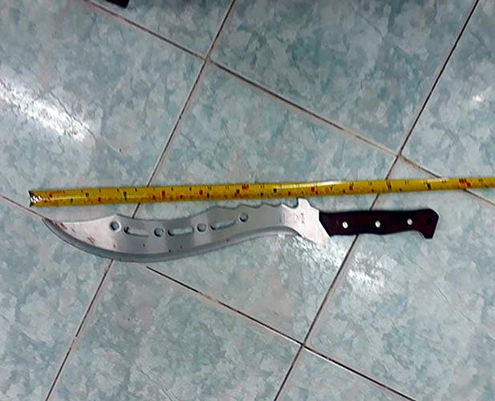 Hung khí gây án của Kiều Trí Hải. Ảnh: NHƯ Ý
