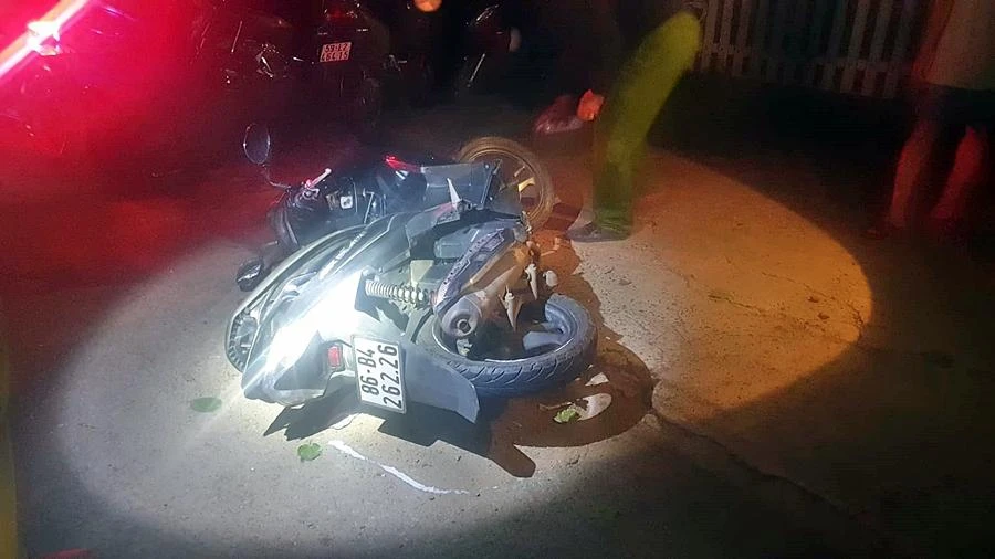 Hiện trường vụ tai nạn. Ảnh: PĐ