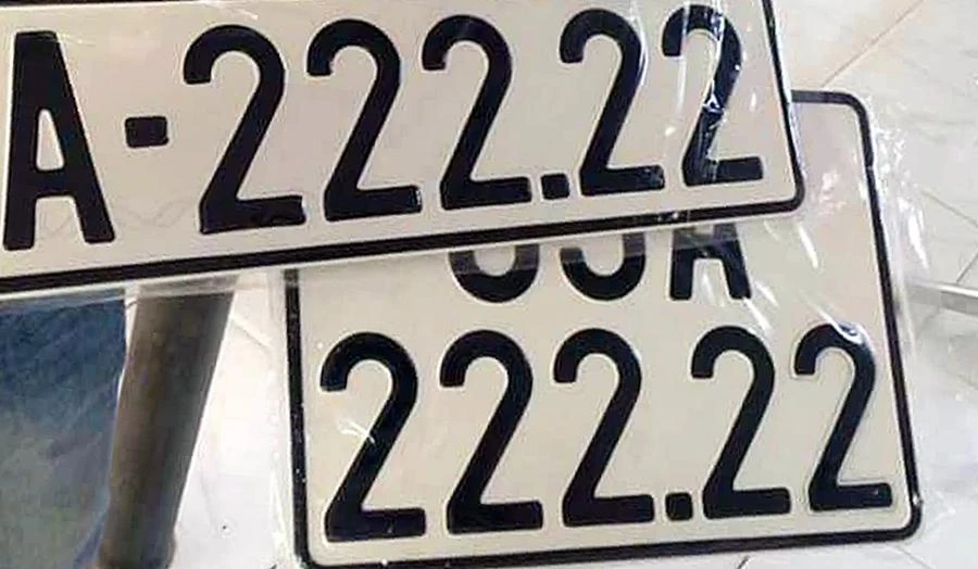 Biển số "ngũ quý" 2. Ảnh minh họa.