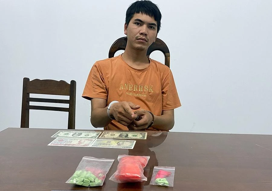 Nguyễn Hoàng Anh Ngọc tại cơ quan công an. Ảnh PĐ. Nguyễn Hoàng Anh Ngọc tại cơ quan công an. Ảnh PĐ.