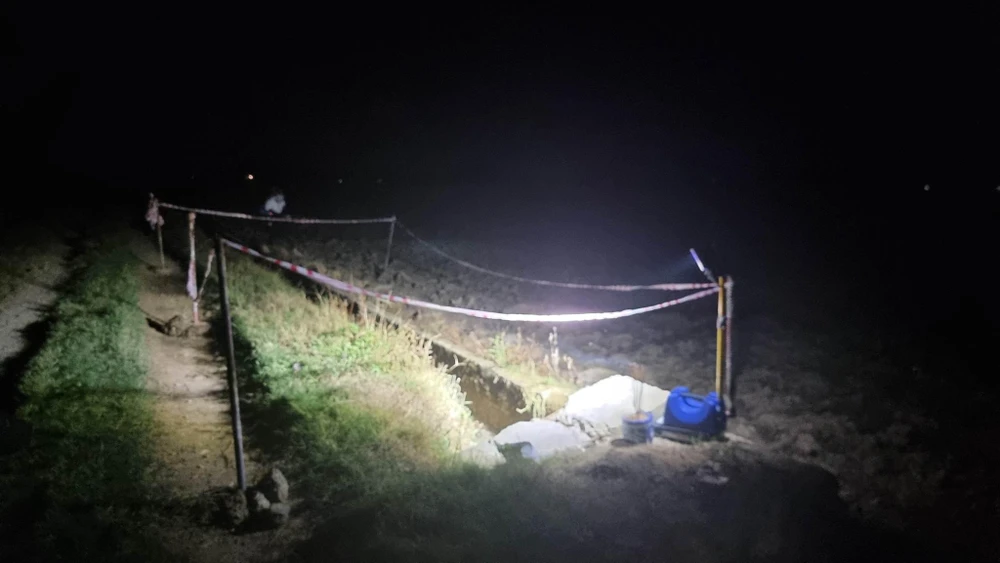 Hiện trường nơi phát hiện thi thể. Ảnh PĐ