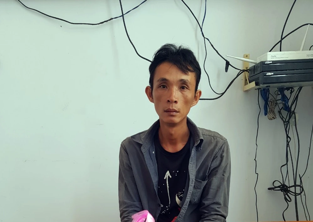 Phan Thanh Phong thời điểm bị bắt giữ. Ảnh: PĐ