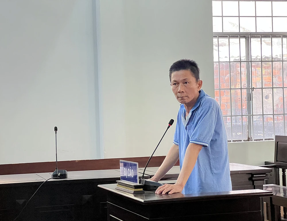 Bị cáo Nguyễn Thanh Phong. Ảnh: ĐP