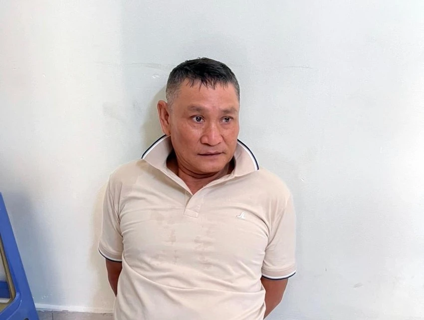 Đinh Viết Dũng bị bắt tại TPHCM. Ảnh: TS