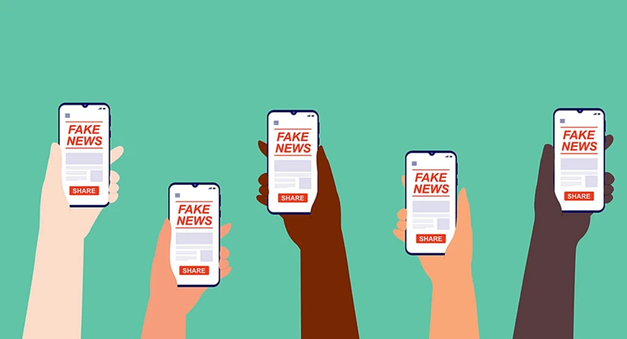 Nhiều tin giả; tin xấu, độc tràn lan trên mạng xã hội. Ảnh minh họa.