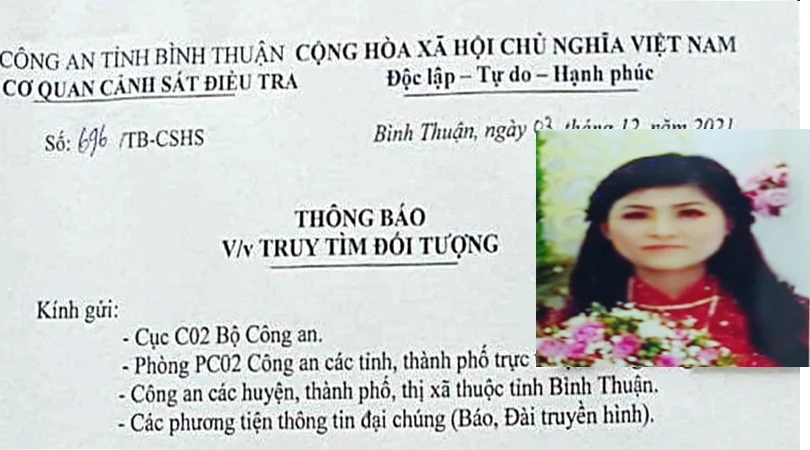 Cơ quan điều tra ra thông báo truy tìm Sang