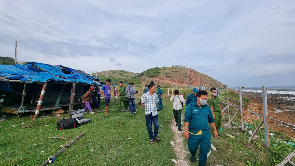 Hiện trường vụ việc. Ảnh: PĐ