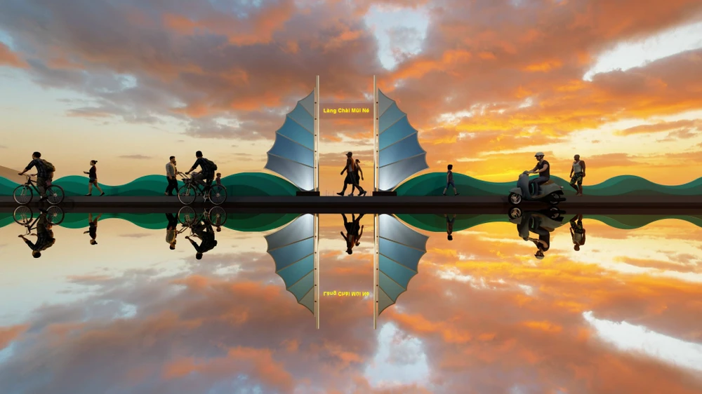 Mô hình điểm xuống làng chài Mũi Né. Mô hình điểm xuống làng chài Mũi Né.