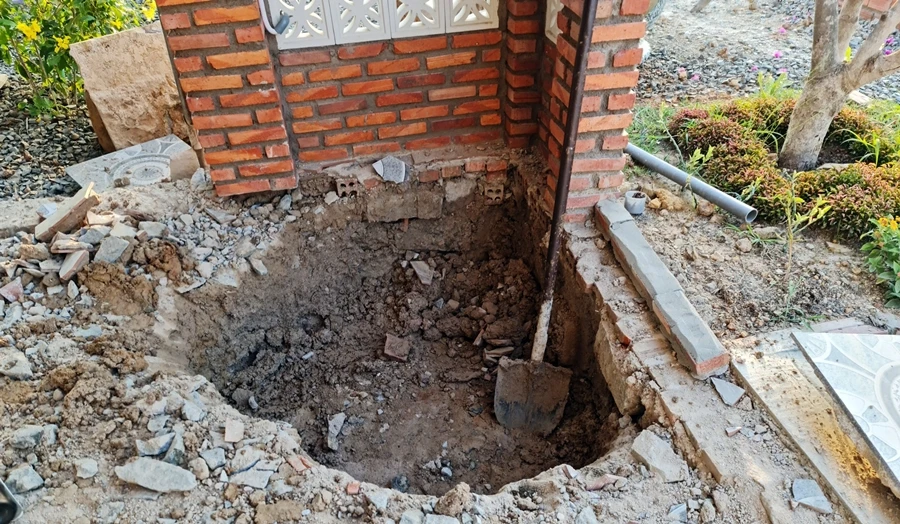 Rất nhiều công trình xây dựng khi đào móng nhà ảnh hưởng đến nhà hàng xóm. Ảnh minh họa Rất nhiều công trình xây dựng khi đào móng nhà ảnh hưởng đến nhà hàng xóm. Ảnh minh họa