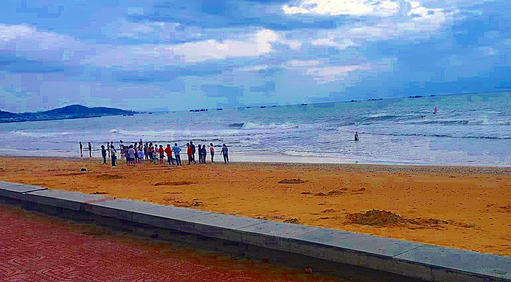 Hiện trường nơi xảy ra vụ việc. Ảnh PĐ.