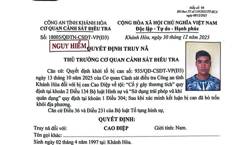 truy nã nguy hiểm