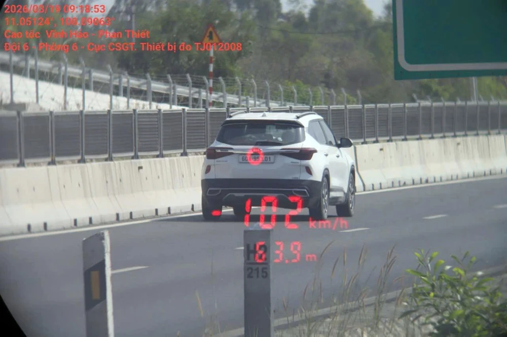 vi phạm tốc độ