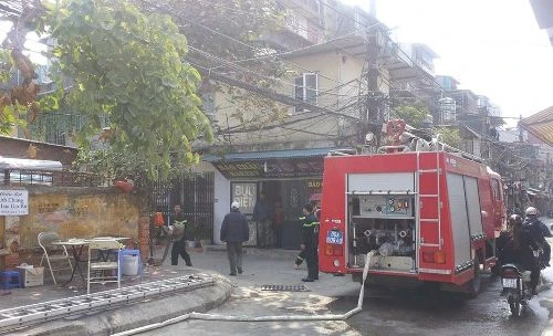 Cháy, Khu tập thể, Thanh Xuân Bắc, lực lượng PCCC, khói