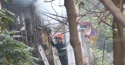 Cháy, Khu tập thể, Thanh Xuân Bắc, lực lượng PCCC, khói