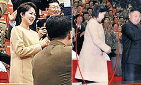 Cô Ri Sol-ju trong lần xuất hiện gần đây (trái) và trước khi sinh con đầu lòng năm 2012.