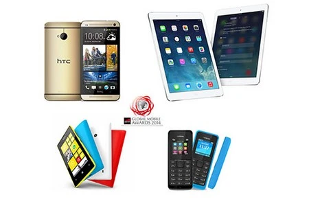 HTC One, iPad Air, Lumia 520 và Nokia 105 được vinh danh tại MWC 2014