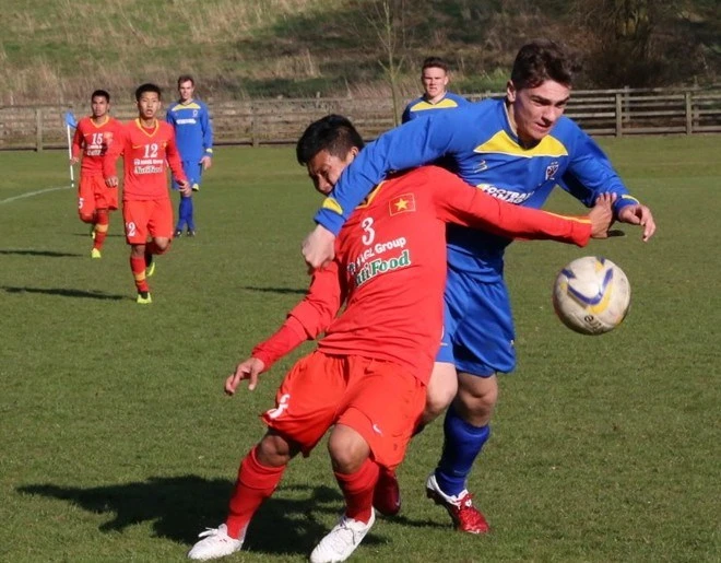 U19 VN, bầu Đức, giao hữu, tập huấn, Anh Quốc