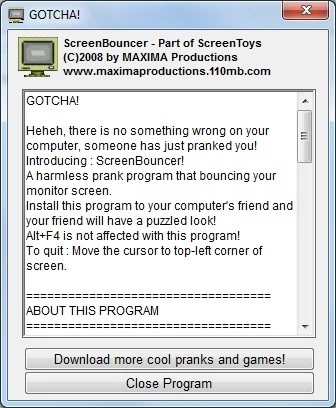 Thông báo virus giả mạo trên máy tính “nạn nhân”