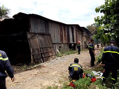 Lửa thiêu rụi xưởng sản xuất mùn cưa ảnh 3