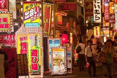 Nhật, tán tỉnh, ve vãn, tiếp đãi viên, quán bar, câu lạc bộ, mỹ nữ