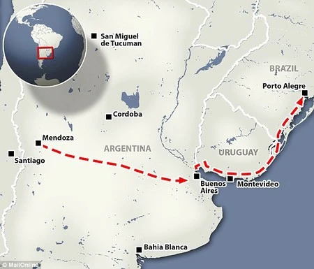 Lộ trình chuyến đi của nhóm bạn 4 người