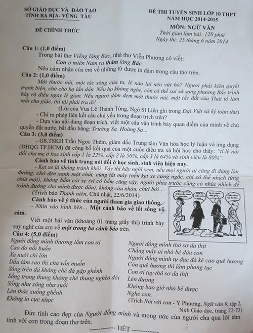 Đề thi gây “bão” tranh luận ảnh 3