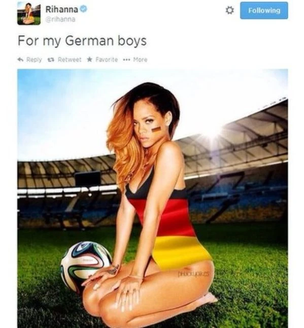 Rihanna bay đêm cùng tuyển thủ Đức ảnh 9