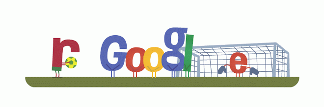 Logo đặc biệt được Google sử dụng để vinh danh các thủ môn xuất sắc tại kỳ World Cup năm nay.