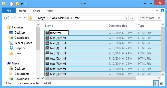 đổi tên file hàng loạt, thủ thuật, windows