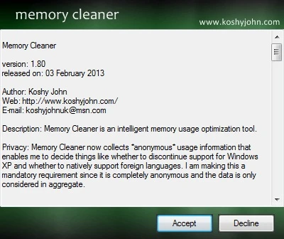Công cụ tối ưu bộ nhớ RAM không thể thiếu trên Windows