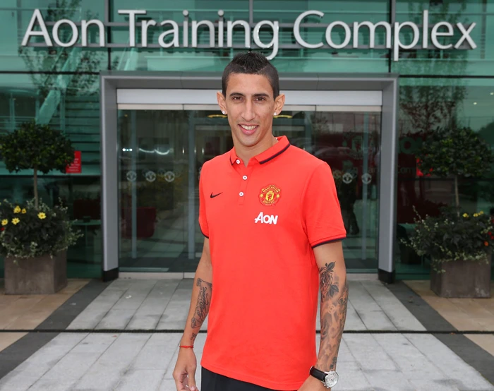 Chùm ảnh: Di Maria cười sáng choang trong màu áo Quỷ ảnh 3 Chùm ảnh: Di Maria cười sáng choang trong màu áo Quỷ ảnh 3