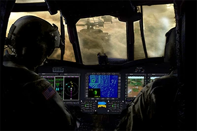 Quá trình thử nghiệm hệ thống MFRF mới trên máy bay trực thăng UH-60.