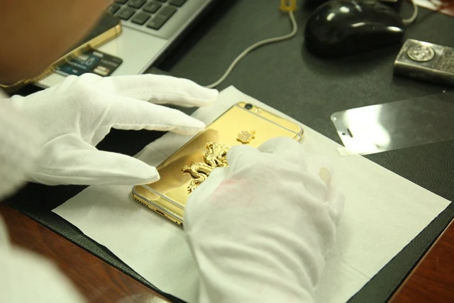  iPhone 6 mạ vàng đầu tiên ở Việt Nam ảnh 3