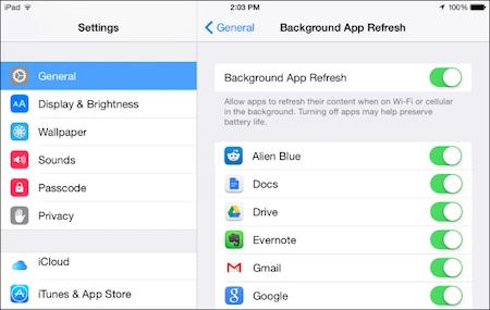Trên hệ điều hành iOS 8, Apple cho phép người dùng quản lý ứng dụng tiêu tốn nhiều pin.