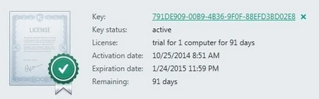 Giao diện mới trên Kaspersky Antivirus 2015 được thiết kế đơn giản và rõ ràng hơn