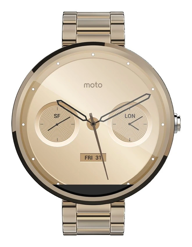 Moto 360, màu vàng, giá bán, dây kim loại