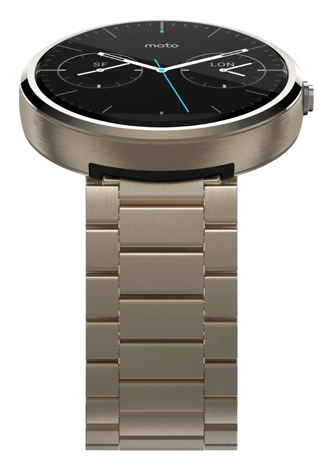Moto 360, màu vàng, giá bán, dây kim loại