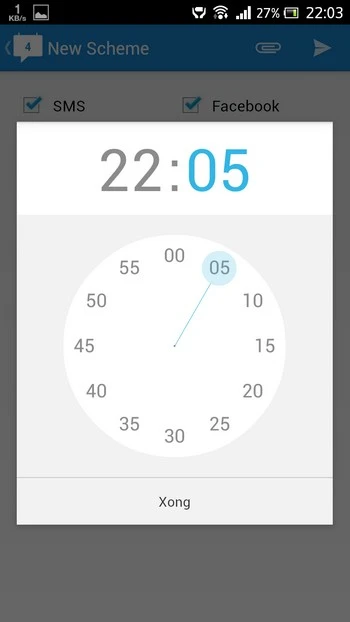 Lên lịch để smartphone tự động gửi tin nhắn SMS, Facebook, Email...