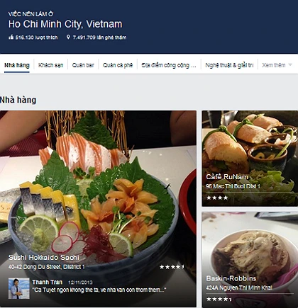 Tìm kiếm địa điểm với Facebook Places ảnh 2