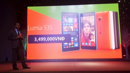 Đại diện Microsoft Devices Việt Nam công bố mức giá bán của Lumia 535