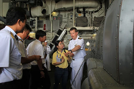 Chùm ảnh: Trên khu trục hạm siêu hiện đại của Hải quân Hoa Kỳ ảnh 7