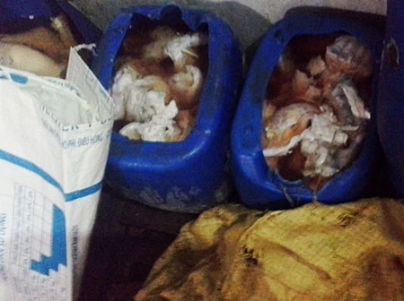 Phát hiện 14,6 tấn sản phẩm động vật không nguồn gốc ảnh 2 Phát hiện 14,6 tấn sản phẩm động vật không nguồn gốc ảnh 2