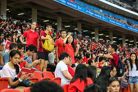 Những hình đẹp trên khán đài SEA Games 28 ảnh 15