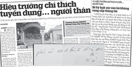 Hiệu trưởng thích tuyển người thân nói gì? ảnh 1