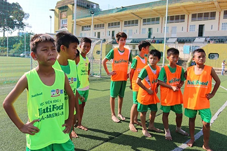 Tài năng trẻ của Úc thi vào Học viện bóng đá NutiFood ảnh 2