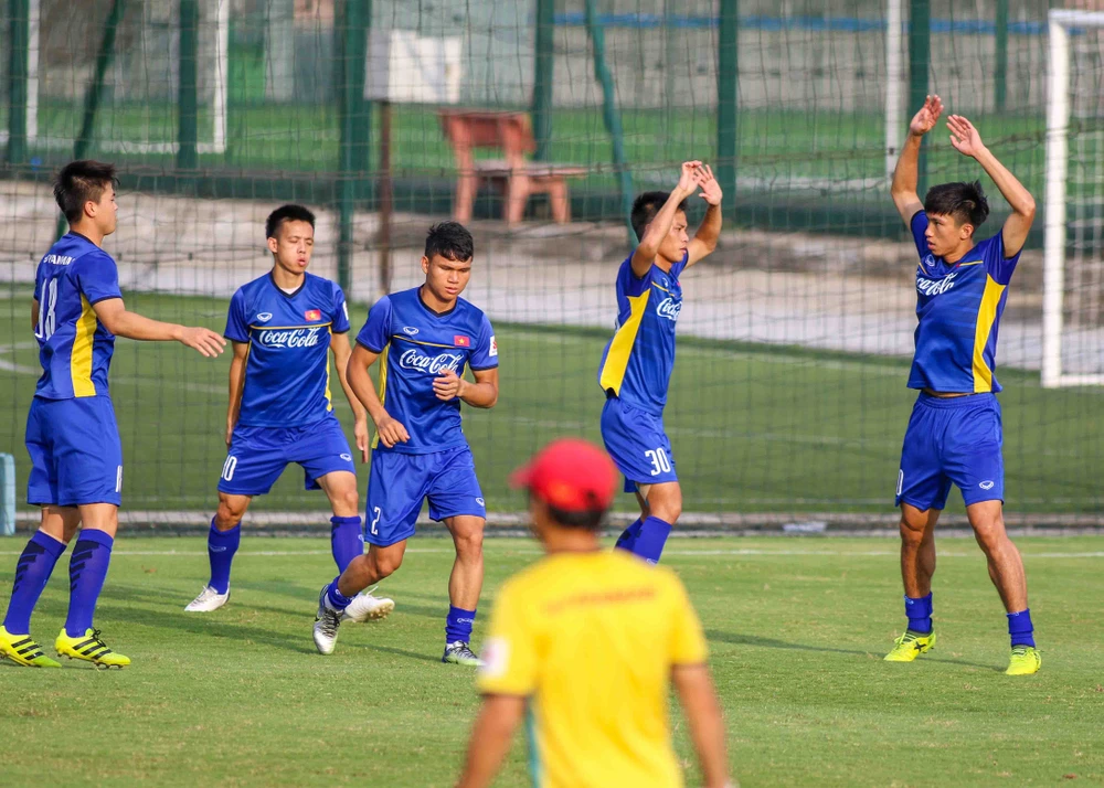 U-23 Việt Nam tập luyện hăng say chờ tái đấu U-23 Uzbekistan ảnh 7