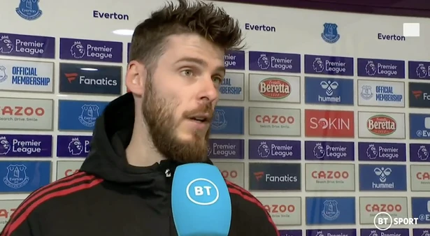 De Gea thất vọng với sự thiếu khát khao của MU. ẢNH: BT SPORTS De Gea thất vọng với sự thiếu khát khao của MU. ẢNH: BT SPORTS